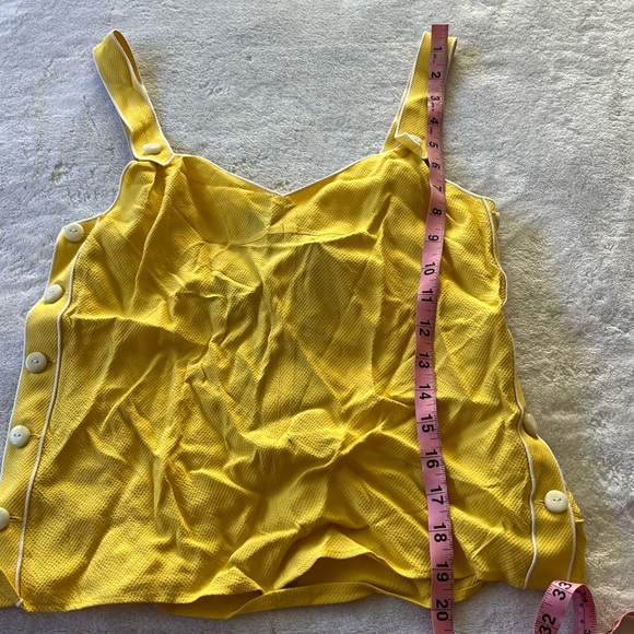NWT Rag & Bone Tia Tank in Yellow Size XS - Picture 10 of 10